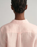 Linen Chambray Shirt - Guava Orange