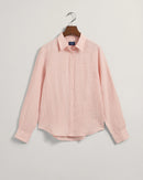 Linen Chambray Shirt - Guava Orange