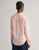 Linen Chambray Shirt - Guava Orange