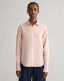 Linen Chambray Shirt - Guava Orange