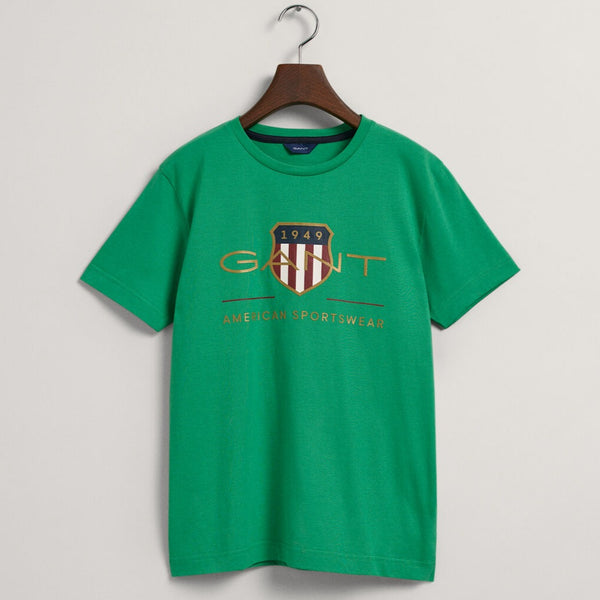 Archive Shield Short Sleeve T-Shirt - Mid Green