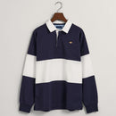 Striped Heavy Rugger Top - Classic Blue