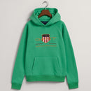 Archive Shield Hoodie - Mid Green