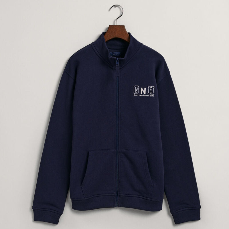Relaxed New Haven Zip Sweater - Classic Blue