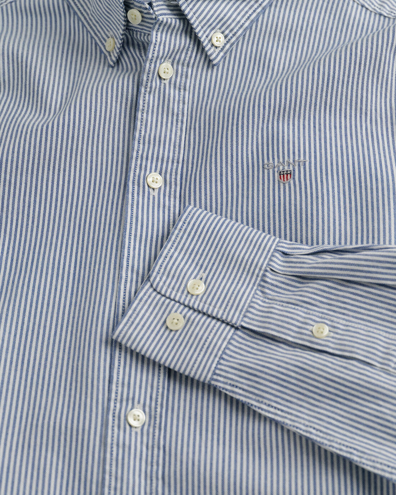 Oxford Stripe Shirt - College Blue