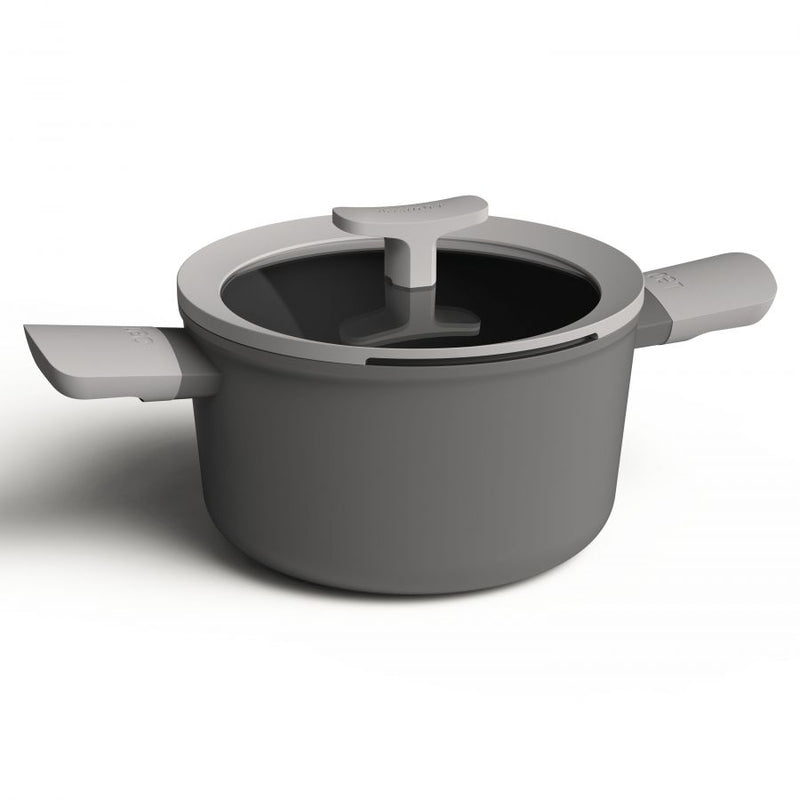 20cm Leo Covered Casserole - Grey