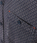 Long Sleeve Print Shirt - Light Blue