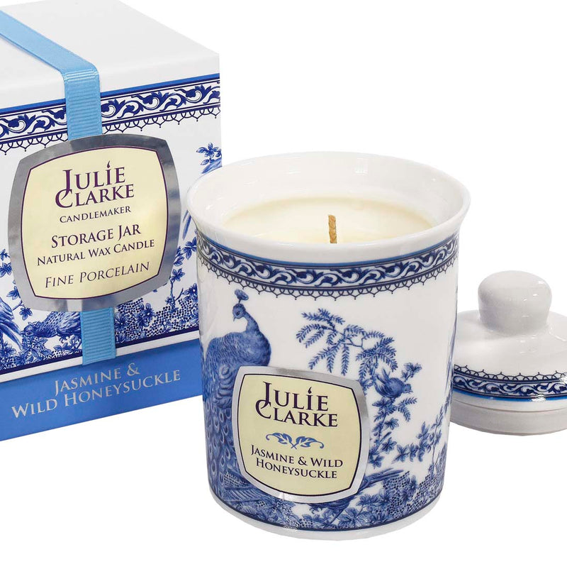 Blue Peacock Reed Diffuser - Jasmine & Wild Honeysuckle