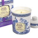 Blue Peacock Candle - Lavender & Garden Angelica
