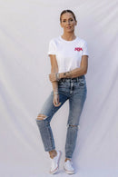 Destiny Push Up Crop - Blue