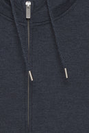 Morgan Zip Hoodie - Navy Melange