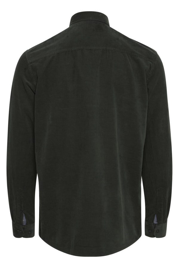 Juan Long Sleeve Corduroy Shirt - Deep Forest