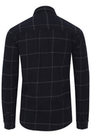 Mal Long Sleeve Check Shirt - Insignia Blue