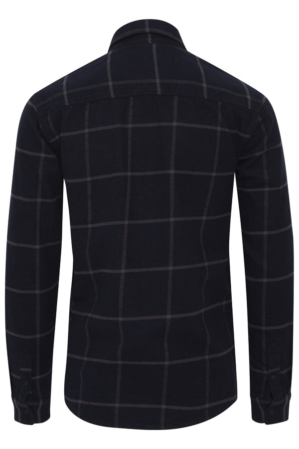 Mal Long Sleeve Check Shirt - Insignia Blue