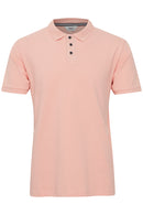 Phil Plain Short Sleeve Polo Shirt - Coral Cloud