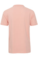 Phil Plain Short Sleeve Polo Shirt - Coral Cloud