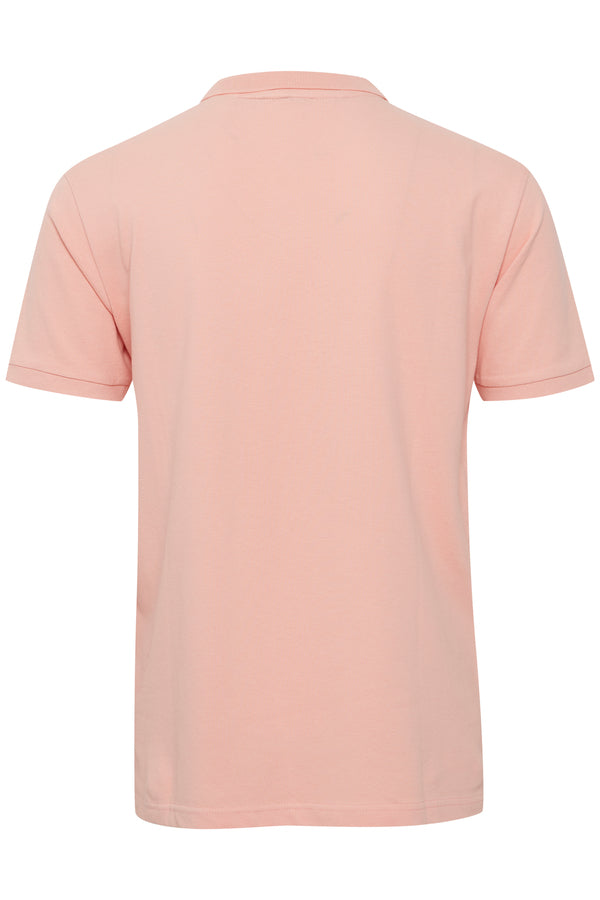 Phil Plain Short Sleeve Polo Shirt - Coral Cloud