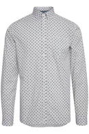 Reef Long Sleeve Print Shirt - White