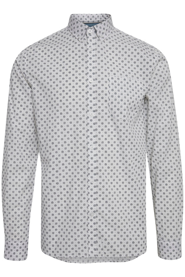 Reef Long Sleeve Print Shirt - White