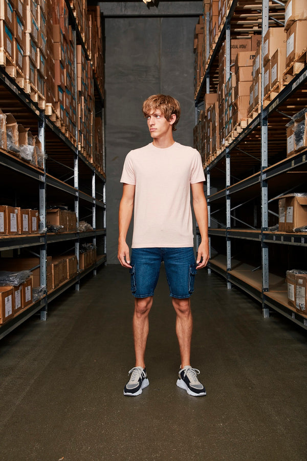 Reino Short Sleeve Plain T-shirt - Zephyr