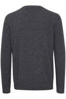 Vaughn Crew Neck Jumper - Grey Melange