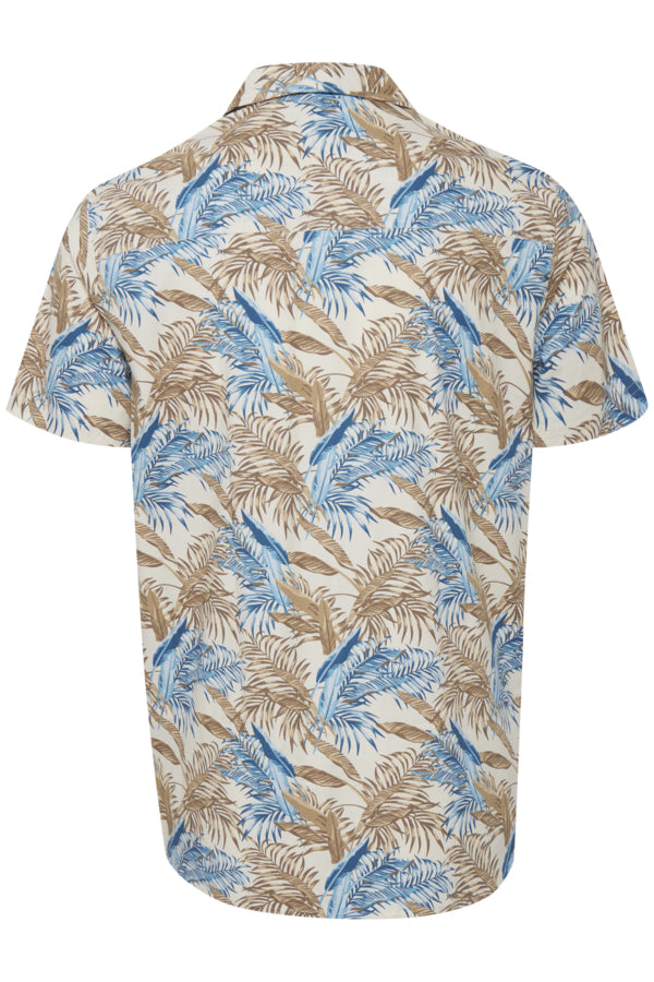 Bryant Short Sleeve Print Shirt - Oatmeal