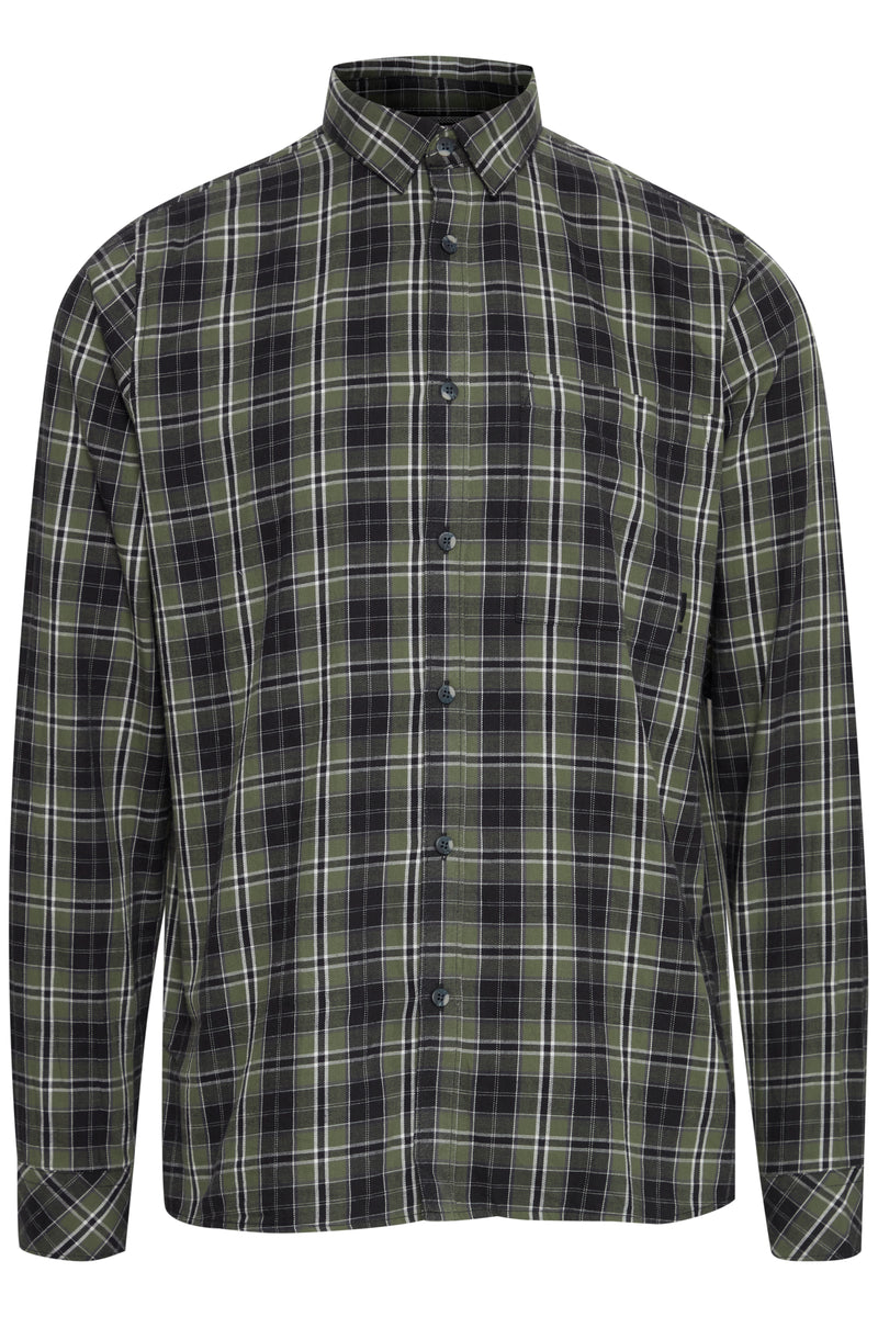 Court Long Sleeve Check Shirt - Thyme