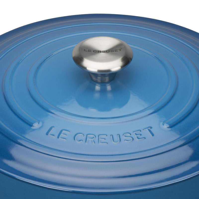 Signature Cast Iron Round Casserole 20cm - Marseille Blue