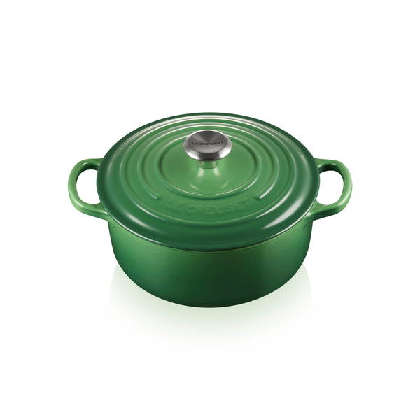 Signature Cast Iron Round Casserole 20cm - Bamboo