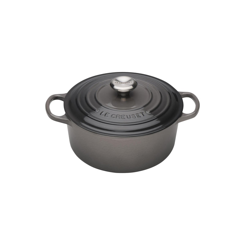 Signature Cast Iron Round Casserole 20cm - Flint