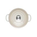 Signature Cast Iron Round Casserole 20cm - Meringue