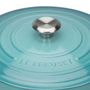 Signature Cast Iron Round Casserole 28cm - Teal