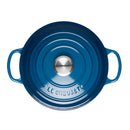 Signature Cast Iron Round Casserole 24cm - Marseille Blue
