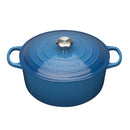 Signature Cast Iron Round Casserole 24cm - Marseille Blue