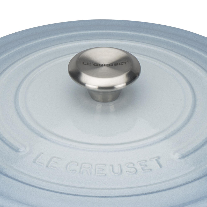 Signature Cast Iron Round Casserole 24cm - Coastal Blue
