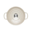 Signature Cast Iron Round Casserole 22cm - Meringue