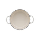 Signature Cast Iron Round Casserole 24cm - Meringue