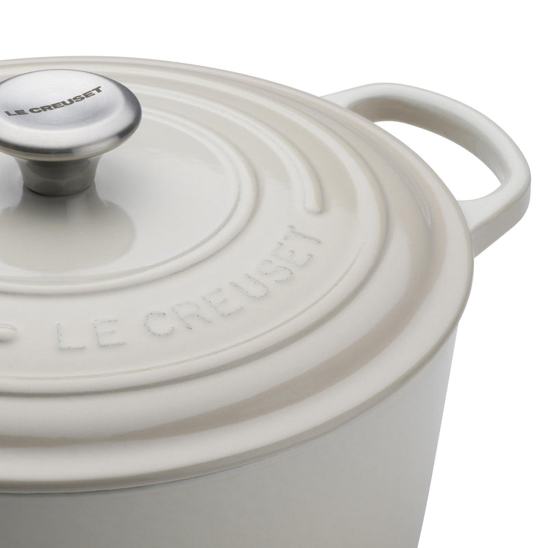Signature Cast Iron Round Casserole 24cm - Meringue