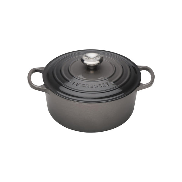 Signature Cast Iron Round Casserole 24cm - Flint