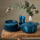 Signature Cast Iron Round Casserole 24cm - Deep Teal