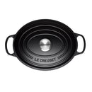 Signature Cast Iron Oval Casserole 27cm - Satin Black