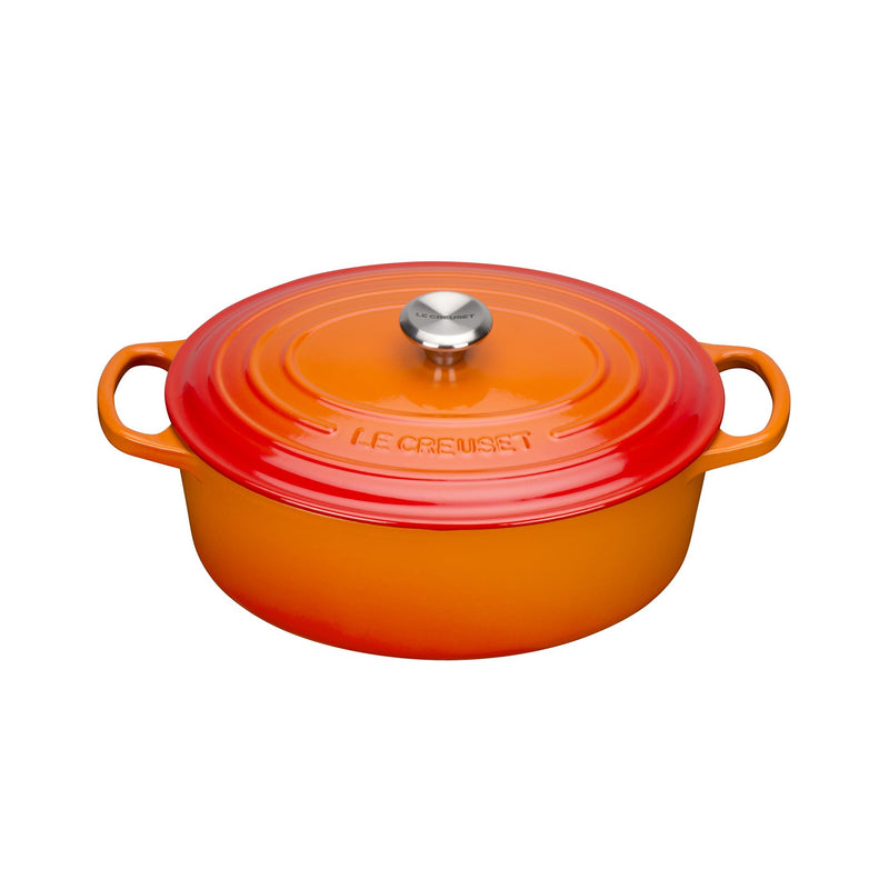 Signature Cast Iron Oval Casserole 25cm - Volcanic