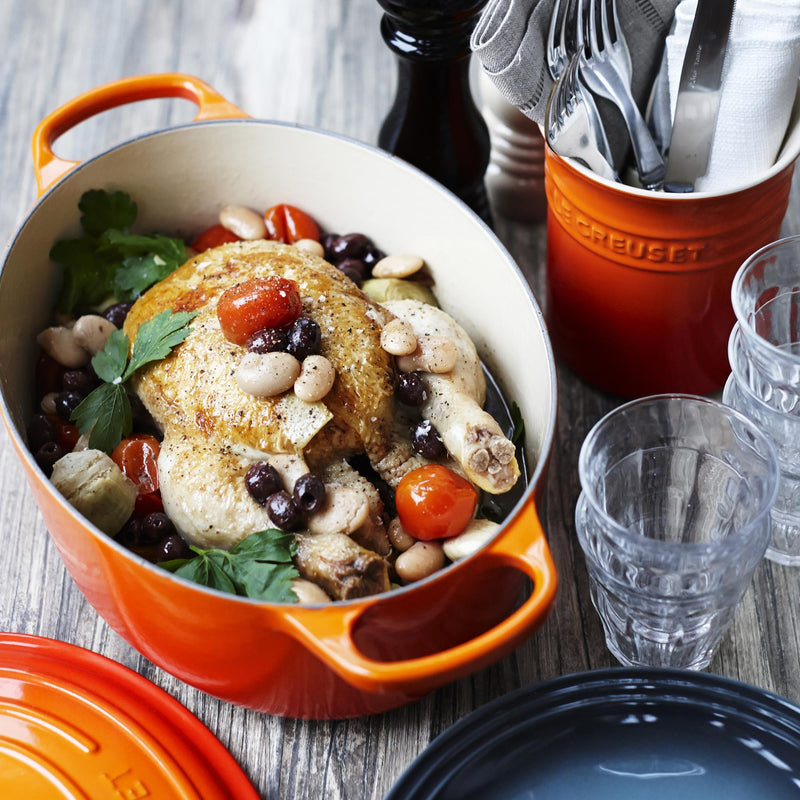 Signature Cast Iron Oval Casserole 29cm - Volcanic