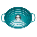 Signature Cast Iron Oval Casserole 27cm - Teal