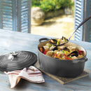 Signature Cast Iron Oval Casserole 29cm - Flint
