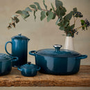 Signature Cast Iron Oval Casserole 27cm - Deep Teal
