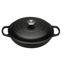 Signature Cast Iron Shallow Casserole 26cm - Satin Black