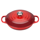 Signature Cast Iron Shallow Casserole 26cm - Cerise