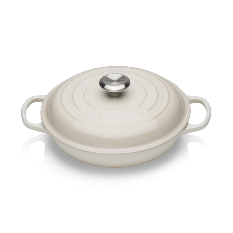 Signature Cast Iron Shallow Casserole 30cm - Meringue