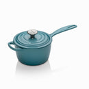 Signature Cast Iron Saucepan Set - Teal